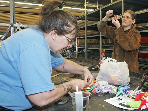 Renton Technical College welding students Starr Gaworski