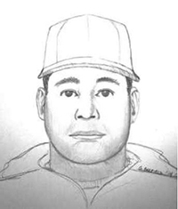 This is an artist's rendering of a suspect in an attempted kidnapping in Renton Jan. 8.