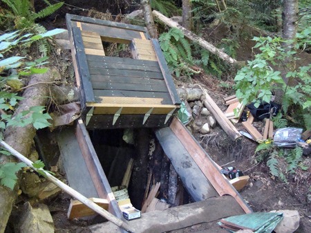 The King County Sheriff's Office on Friday located the bunker on Rattlesnake Mountain near North Bend that investigators say was used by a North Bend man who is charged in the deaths of his wife and daughter.