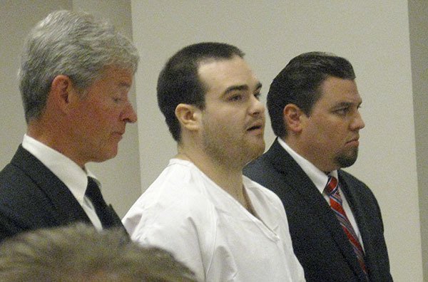 Michael Chadd Boysen listens as he's sentenced to life in prison Friday for murdering her grandparents