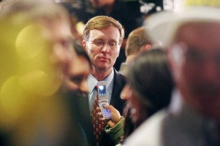 Incumbent Washington State Attorney General Rob McKenna mingles in the crowd Tuesday night at a Republican Party election night party at the Hyatt Regency hotel in Bellevue.