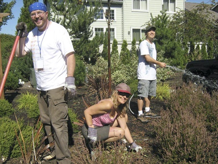 The weeds found their match recently at Vision House in Microsoft employees and gardeners