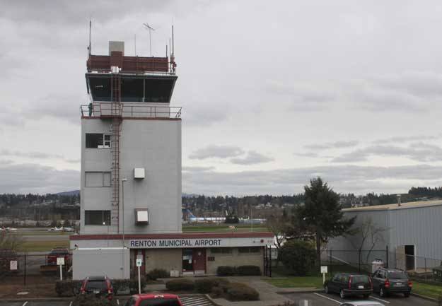 The Renton Municipal Airport tower.