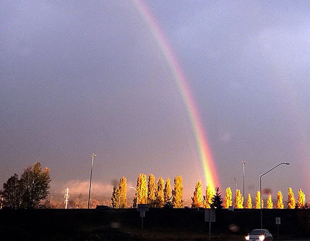 The site of this rainbow recently helped Robyn Hendrickson through a difficult and stress-filled commute. We can sure see why.