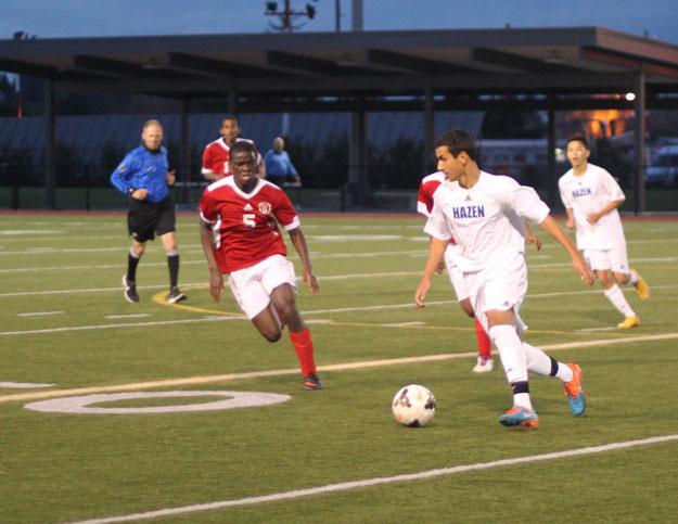 Hazen and Renton battled April 3 at Renton Memorial Stadium.