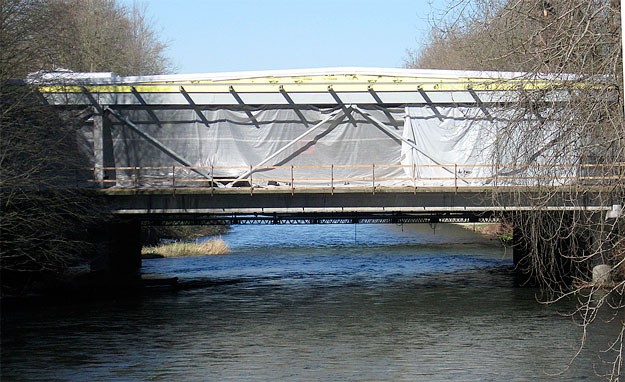 The Renton library over the Cedar River has made significant progress toward its completion and is scheduled to open this summer.