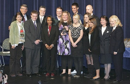 Hazen High School was presented with two Washington Achievement Awards Wednesday. Pictured