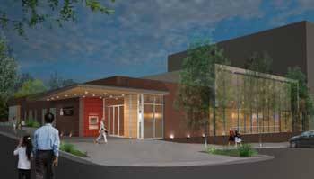 An artist's rendering of the proposed new Renton Highlands Library.