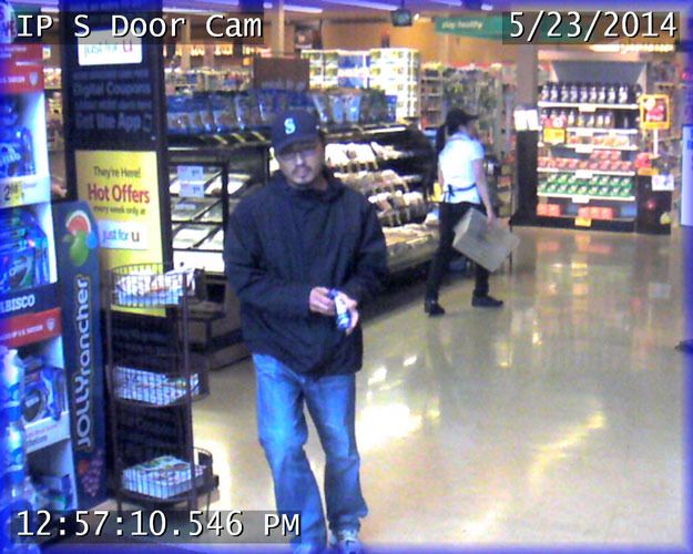 Police are looking for this man who robbed the Alaska Federal Credit Union branch at the downtown Safeway.