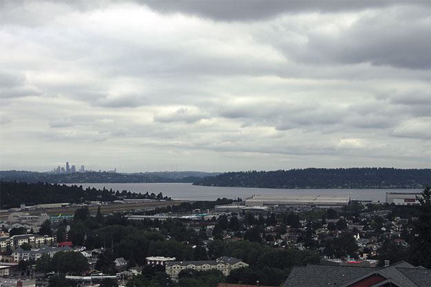 A blanket of gray clouds covered the city earlier this week