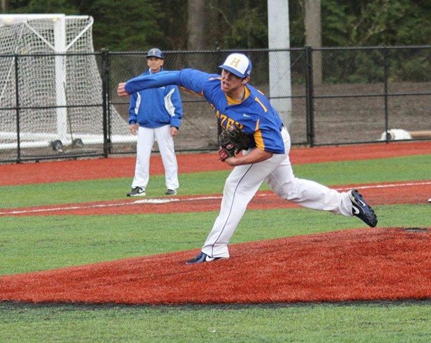 Hazen sophomore Drew Santana struck out 15 Wednesday against Highline.