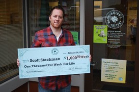 Scott Stockman of Renton has won $1