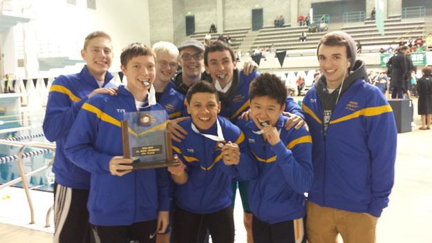 The Hazen Highlander swim team.