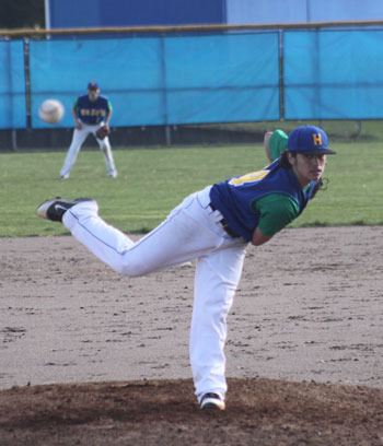 Freshman Drew Santana picked up the win Tuesday for the Highlanders.