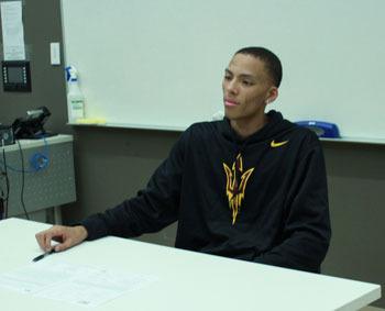 Dominic Green during his signing day at Hazen High School in November.