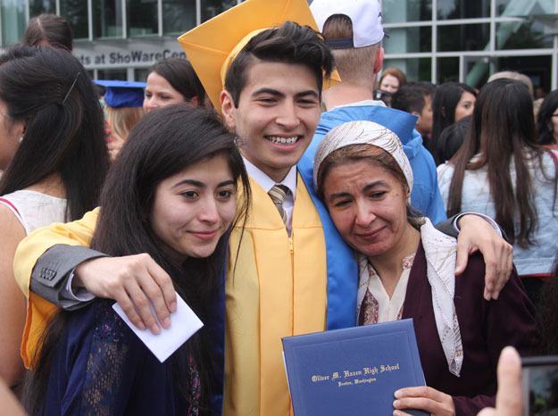 Abdurakhmon Mukhammadjonov was one of more than 300 Hazen High School seniors to graduate at ShoWare Center on June 12. He plays to pursue computer science studies at Bellevue College and transfer to the University of Washington.