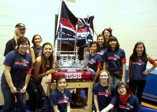 Ten girls from Lindbergh High School's Robotics Team recently competed in an all-girls competition in Ravensdale