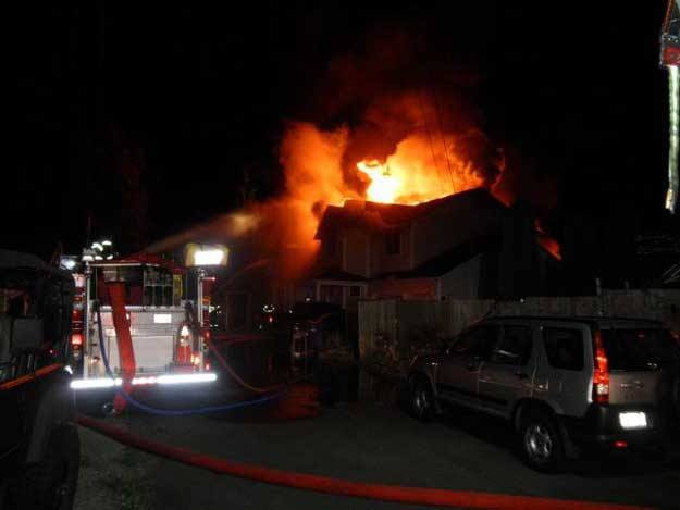 Firefighters battled a two-alarm blaze in Benson Hills early Monday morning.