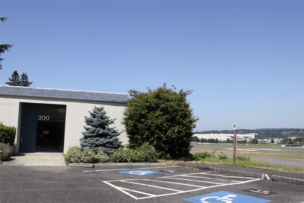 The City of Renton is developing the new Renton Aerospace Training Center where the former headquarters for the Renton Chamber of Commerce once overlooked the Renton Municipal Airport.