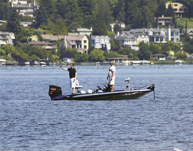 Warm temperatures and calm waters brought fisherman out on Lake Washington this past weekend. This weekend should stay warm