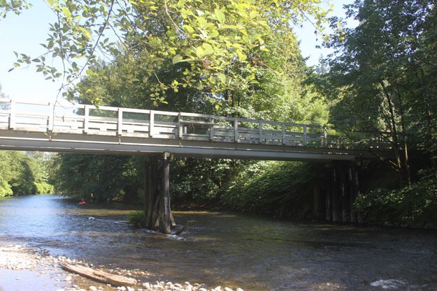 The Riverview Park Bridge.