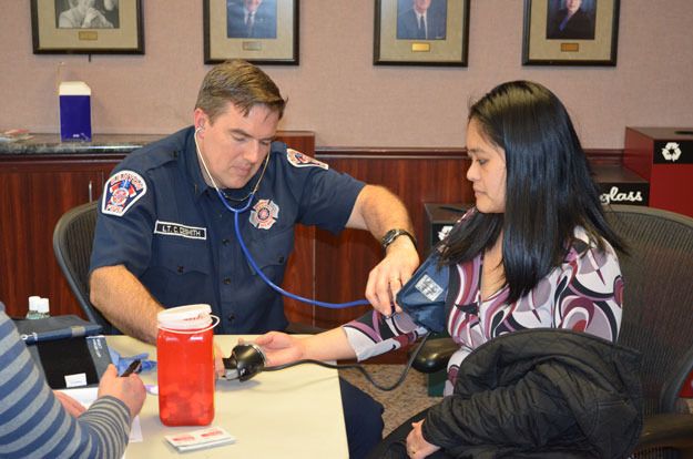 Firefighters will be all over the city this month providing free blood pressure and blood sugar check-ups.