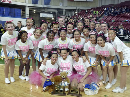 The Hazen Drill Team at state in Yakima March 27. Pictured: Coach Kristin Sargent