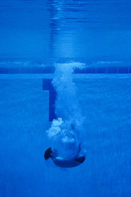 Hazen diver Alex Klemetsen comeptes in the finals during the WIAA 3A boys state swim and dive championships at the King County Aquatic Center in Federal Way on Saturday.