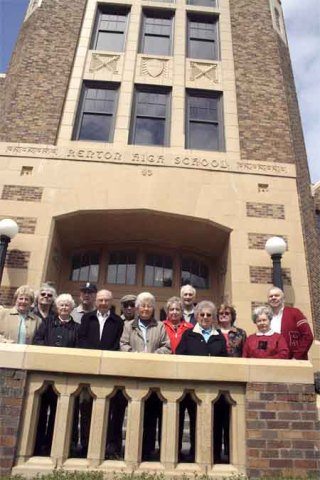 The Renton High Old Timers’ Association will hold its annual reunion at Renton Holiday Inn this Sunday. Some of the members are pictured above. Front row