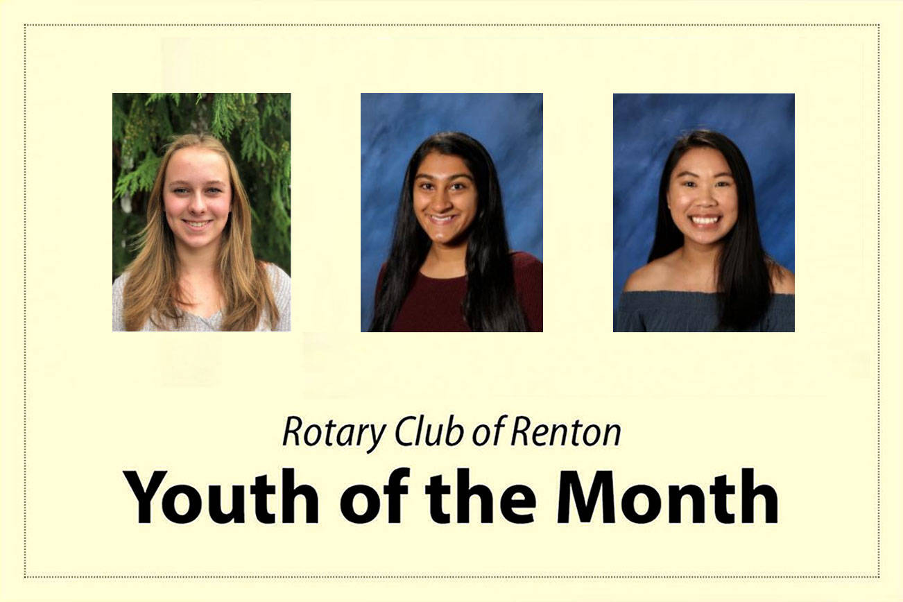 Renton Rotary selects Youth of the Month for November