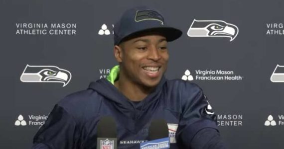 Tyler Lockett during the Dec. 7 press conference. (Screenshot from Youtube)