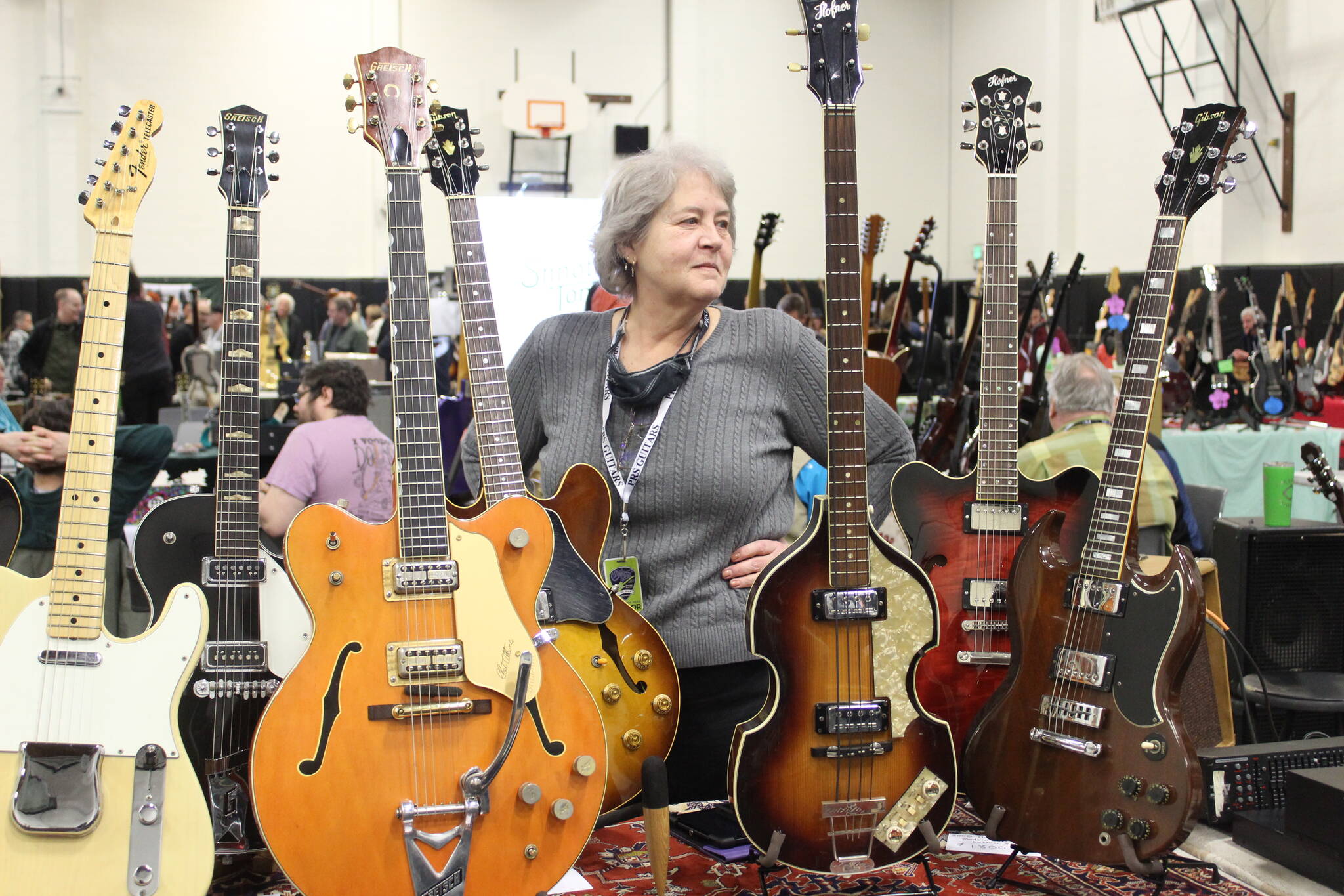 Guitar and music shops from all over Western Washington sold their instruments, amplifiers and guitar accessories at the Saturday show. Photo by Bailey Jo Josie/Sound Publishing