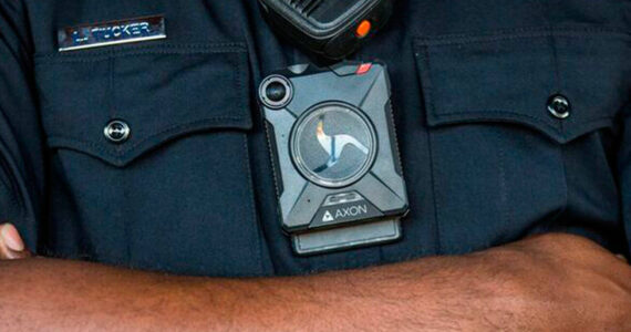 An example of a police body camera. (Photo courtesy of Axon)