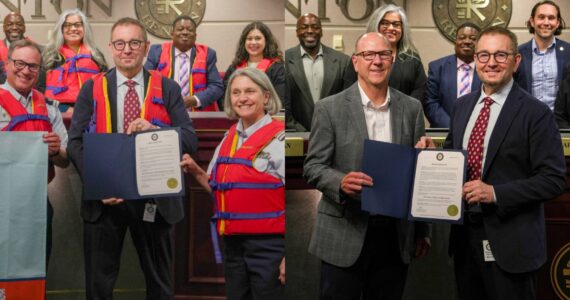 Photos from both proclamations at the Renton City Council meeting on May 13. Photo courtesy of the City of Renton