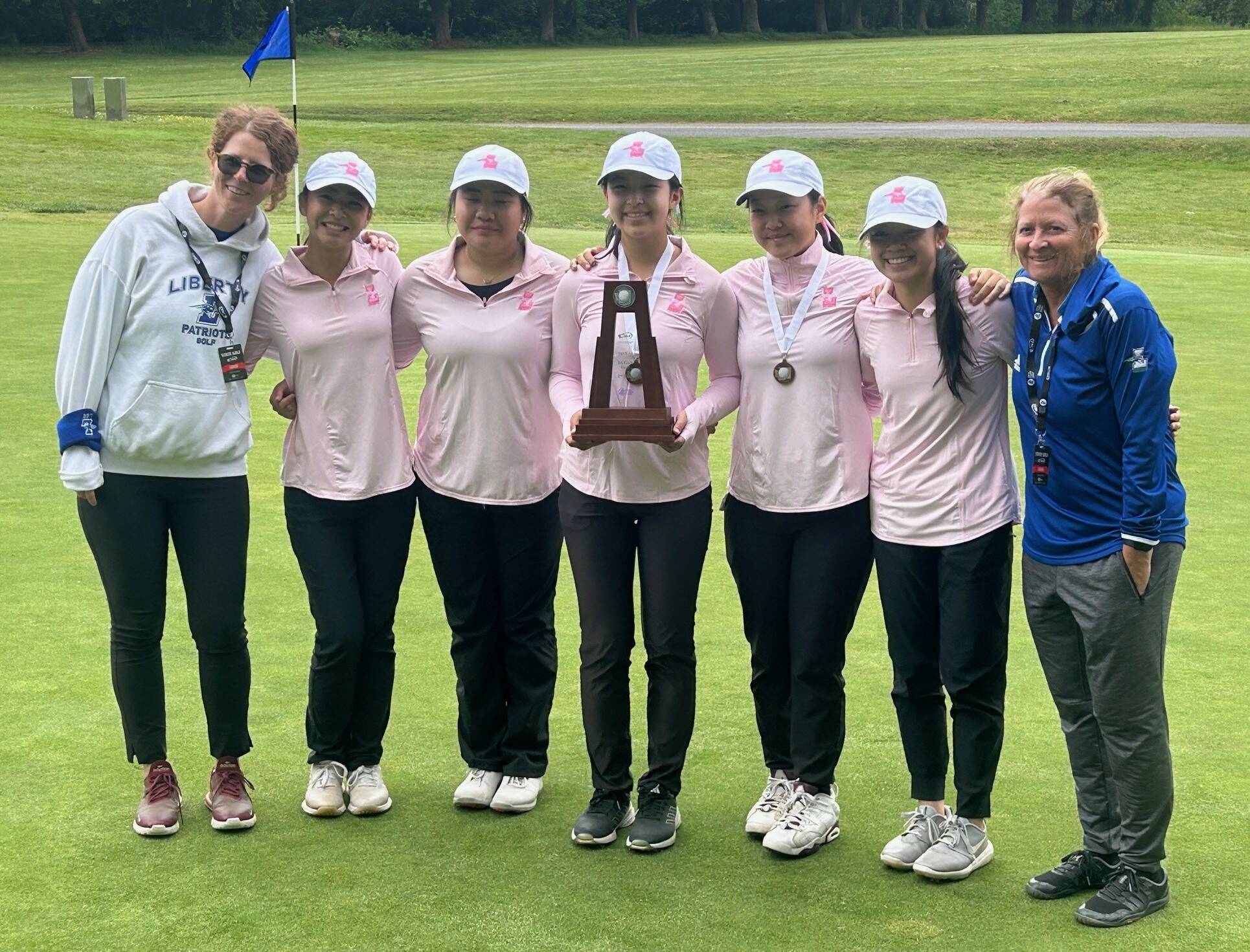 Liberty girls golf team took second in state. Photo provided by Matthew Stuart.