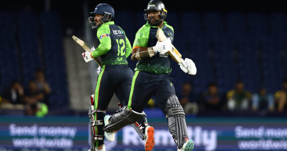 Quinton de Kock and Shehan Jayasuriya of Seattle Orcas during match twenty one of the Cognizant Major League Cricket season 2 between Seattle Orcas and Texas Super Kings held at the Grand Prairie cricket stadium, Grand Prairie, United States of America (USA) on the 23rd July 2024 Photo by Richard Huggard / Sportzpics for MLC
Credit: Major League Cricket