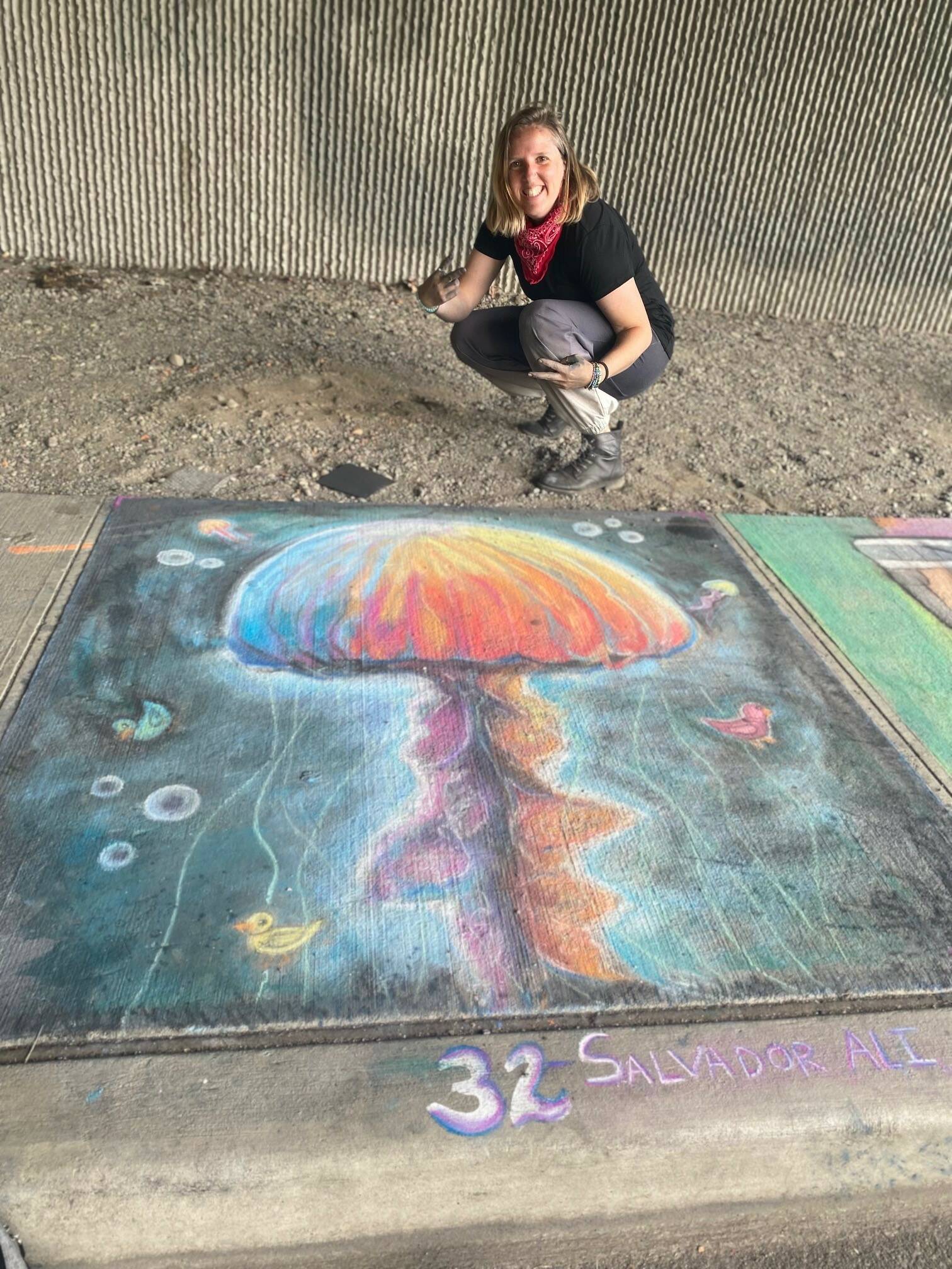 Ali Cohen was the bigger winner with her piece “Salvador Ali jellyfish.” Courtesy of Renton Municipal Arts Commission.