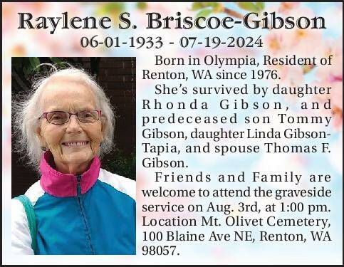 Raylene S. Briscoe-Gibson | Obituary