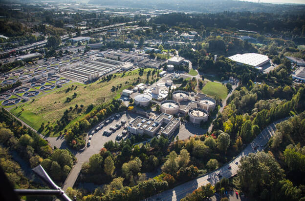 King County's South Treatment Plant in Renton. Photo from KingCounty.gov