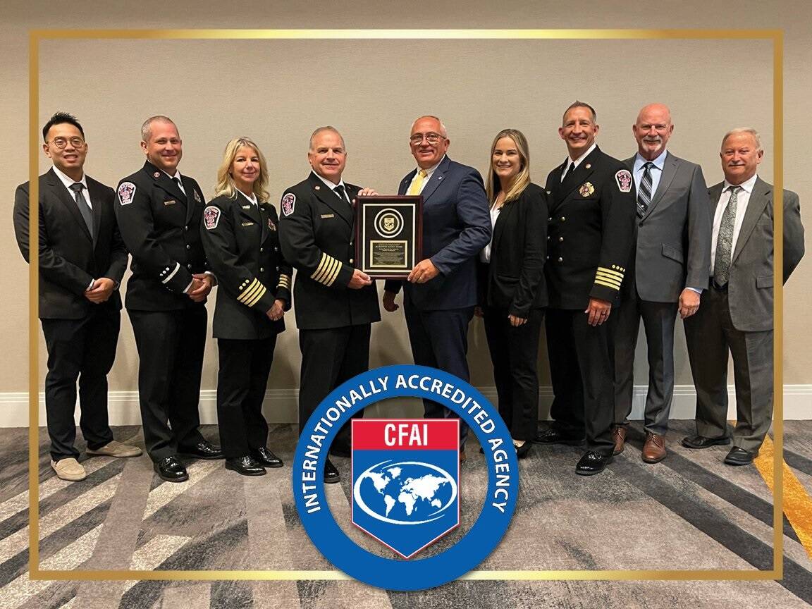 Renton Regional Fire Authority is now an Accredited Agency with the Commission on Fire Accreditation International. Courtesy image.