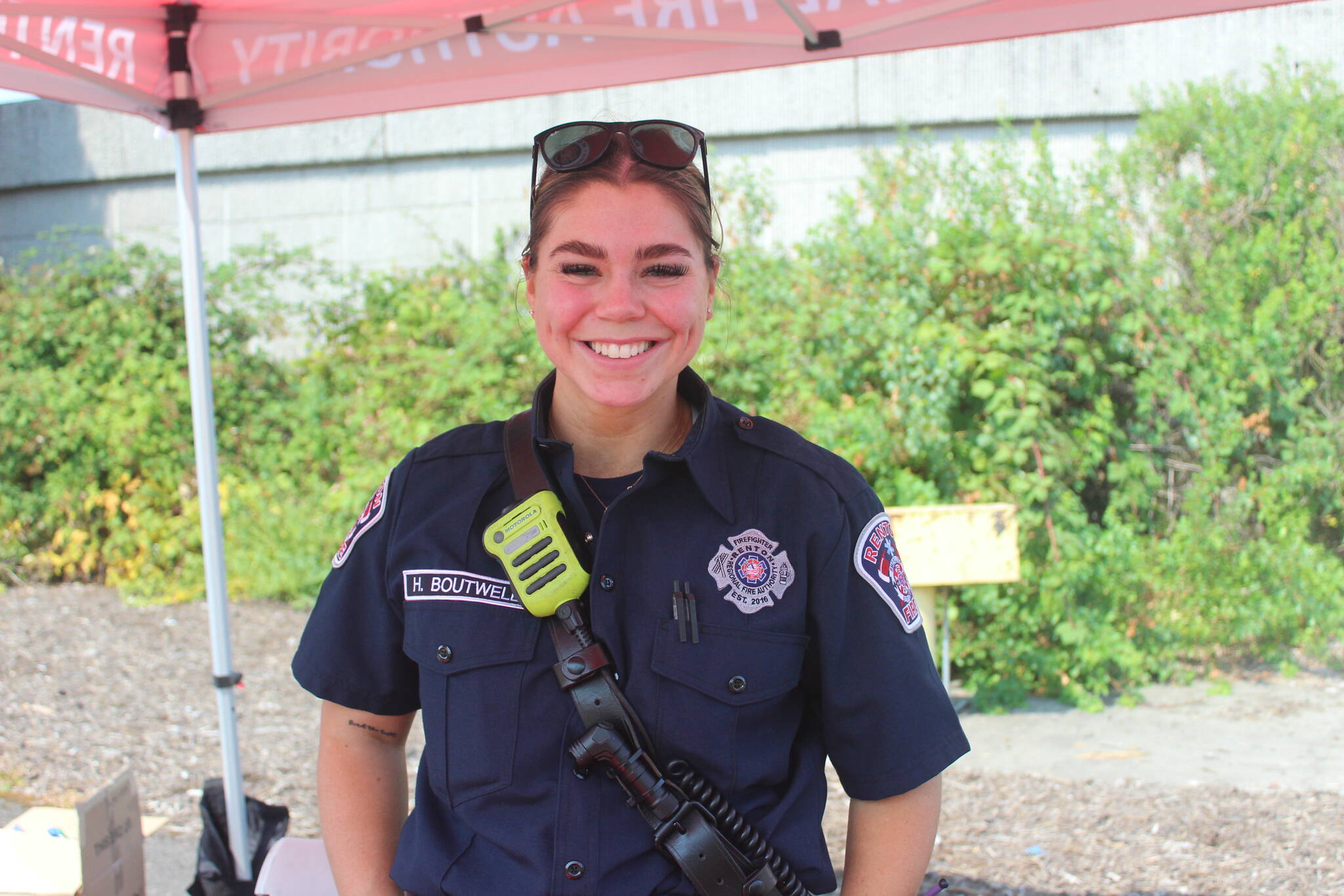 The Renton Regional Fire Authority had a booth at Renton River Days. Photo by Bailey Jo Josie/Sound Publishing