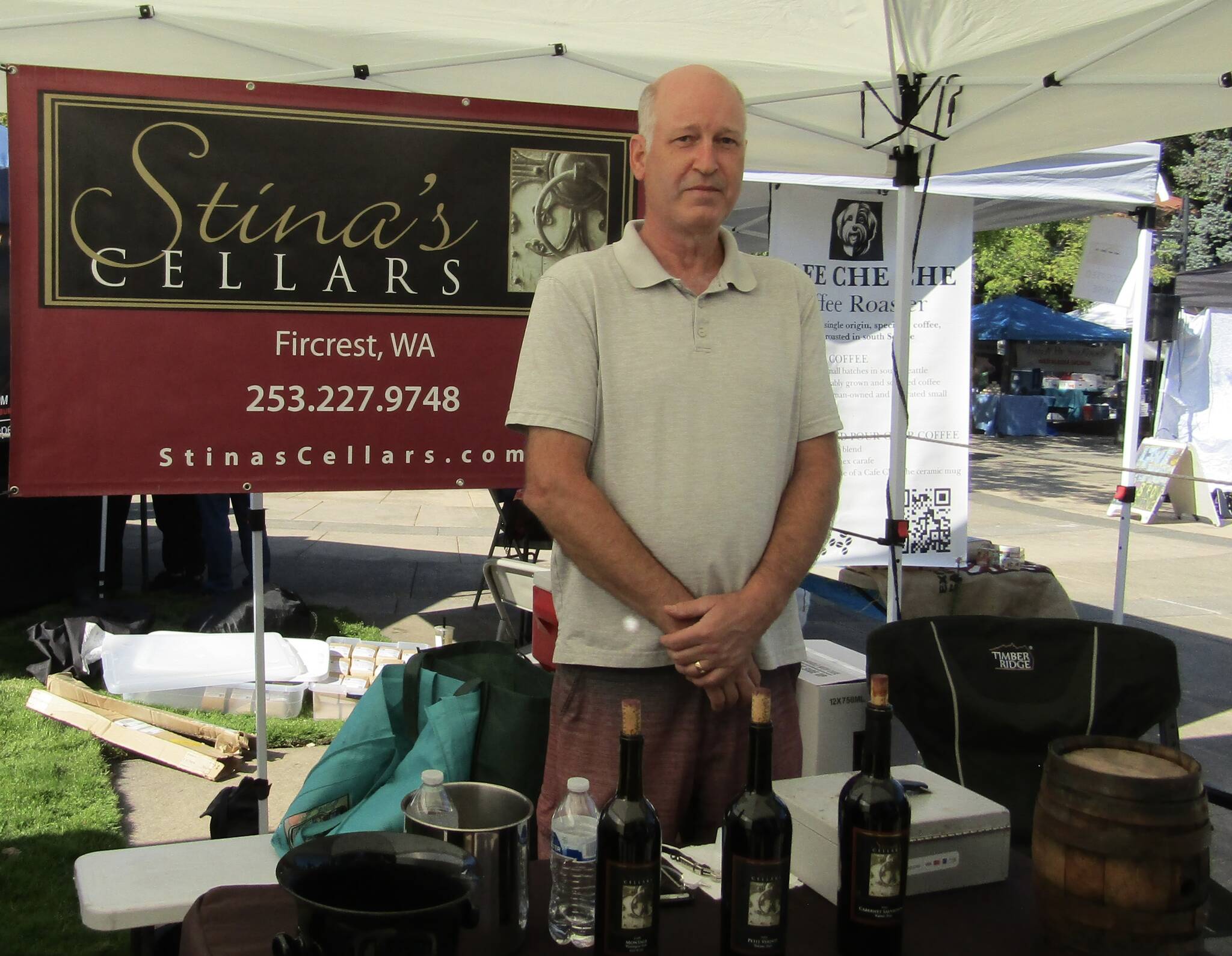 Perry Preston, owner of Stina’s Cellars. Photos by Annika Hauer