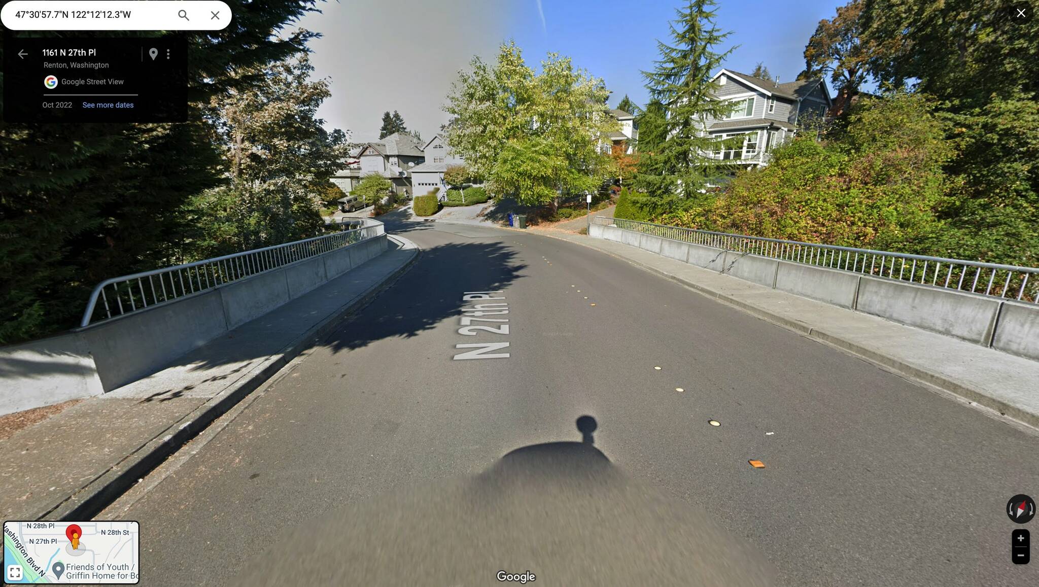 N 27th Pl. One of the sites where damage occurred. Photo from Google Maps