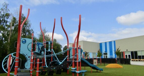 Impact school’s playground, which Launch will use. Photo courtesy of Annika Hauer