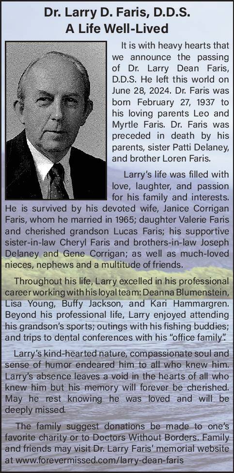 Dr. Larry D. Faris | Obituary