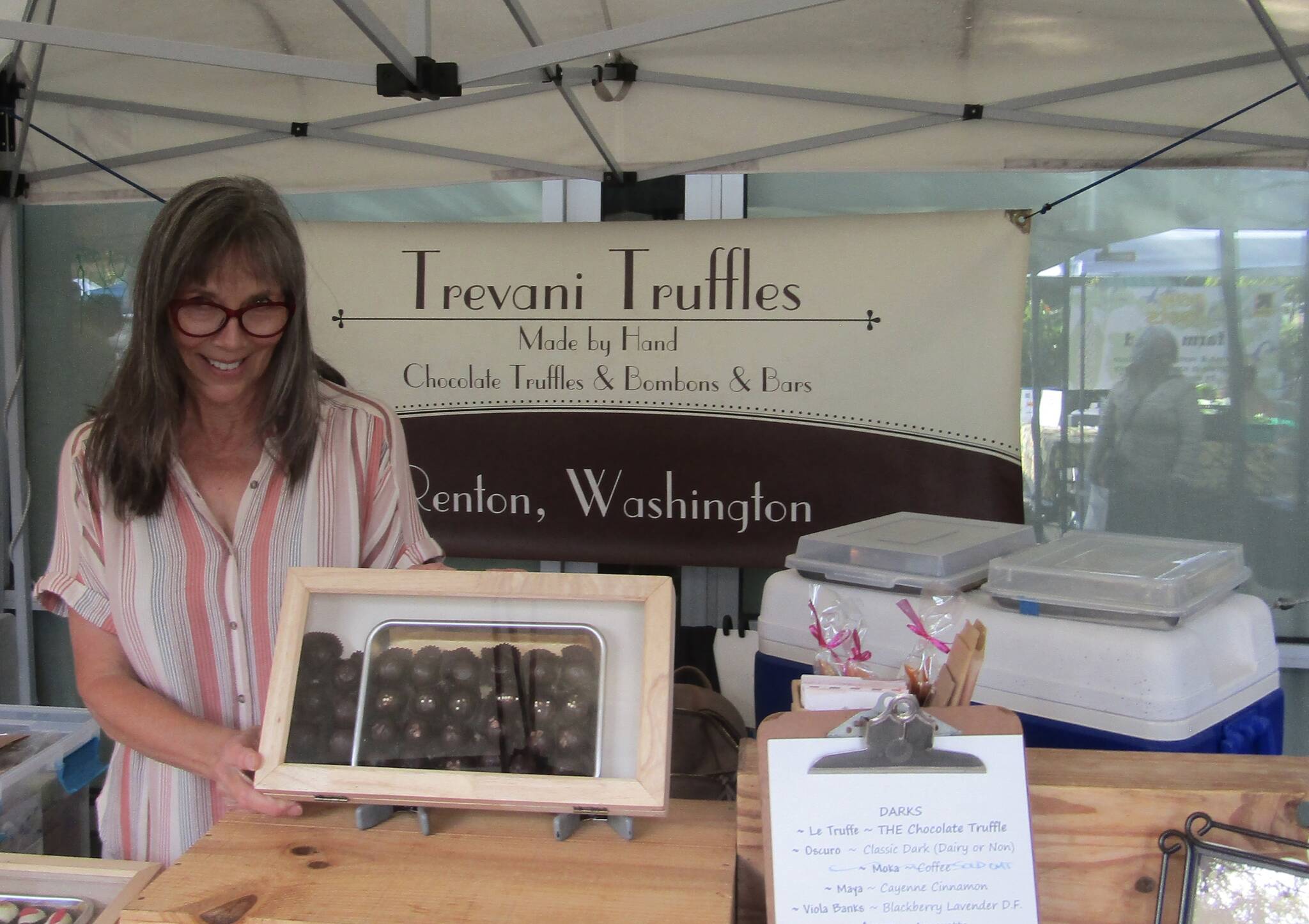 Annie Boyington with her truffles. Photo courtesy of Annika Hauer