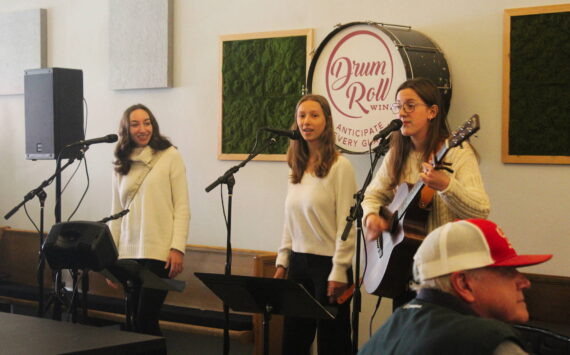 Harmonic Majors were the opening group for Drum Roll Wine’s Battle of the Acoustic Bands. Photo by Bailey Jo Josie/Sound Publishing.