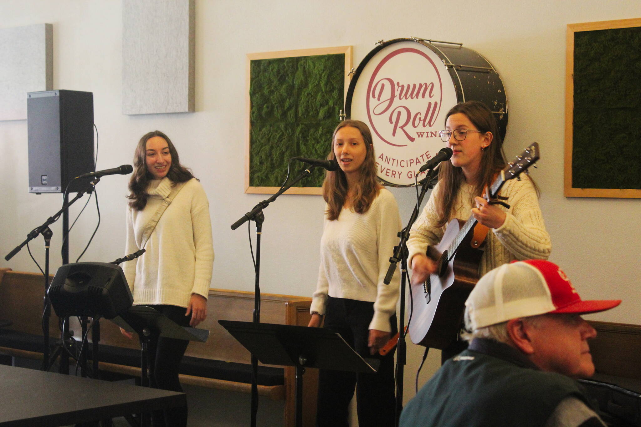 Harmonic Majors were the opening group for Drum Roll Wine’s Battle of the Acoustic Bands. Photo by Bailey Jo Josie/Sound Publishing.