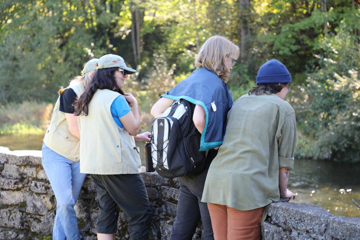 Volunteers educate community members about the returning Cedar River salmon. (Sound Publishing)