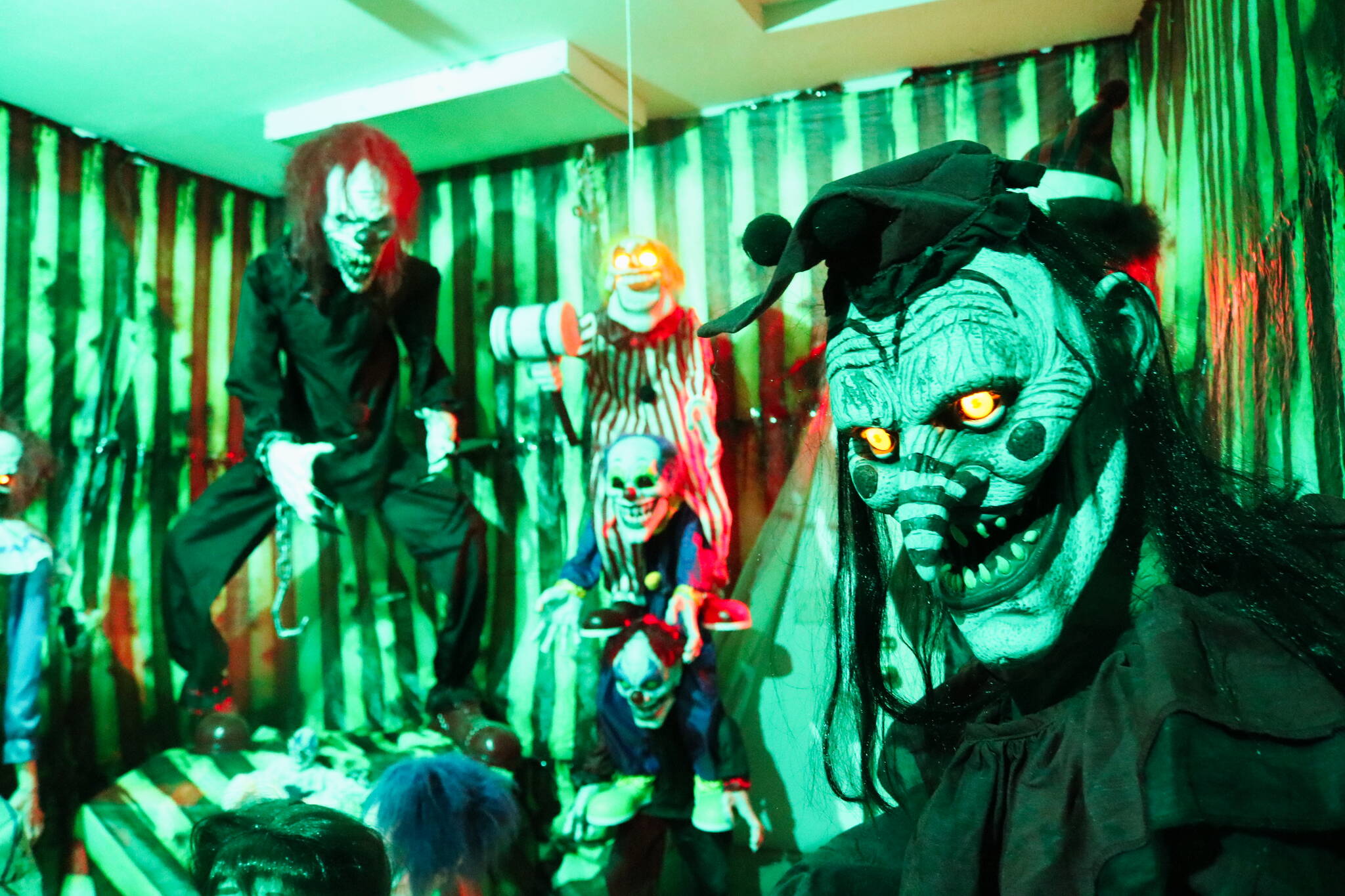 The clown room in the haunted maze was best saved for last.